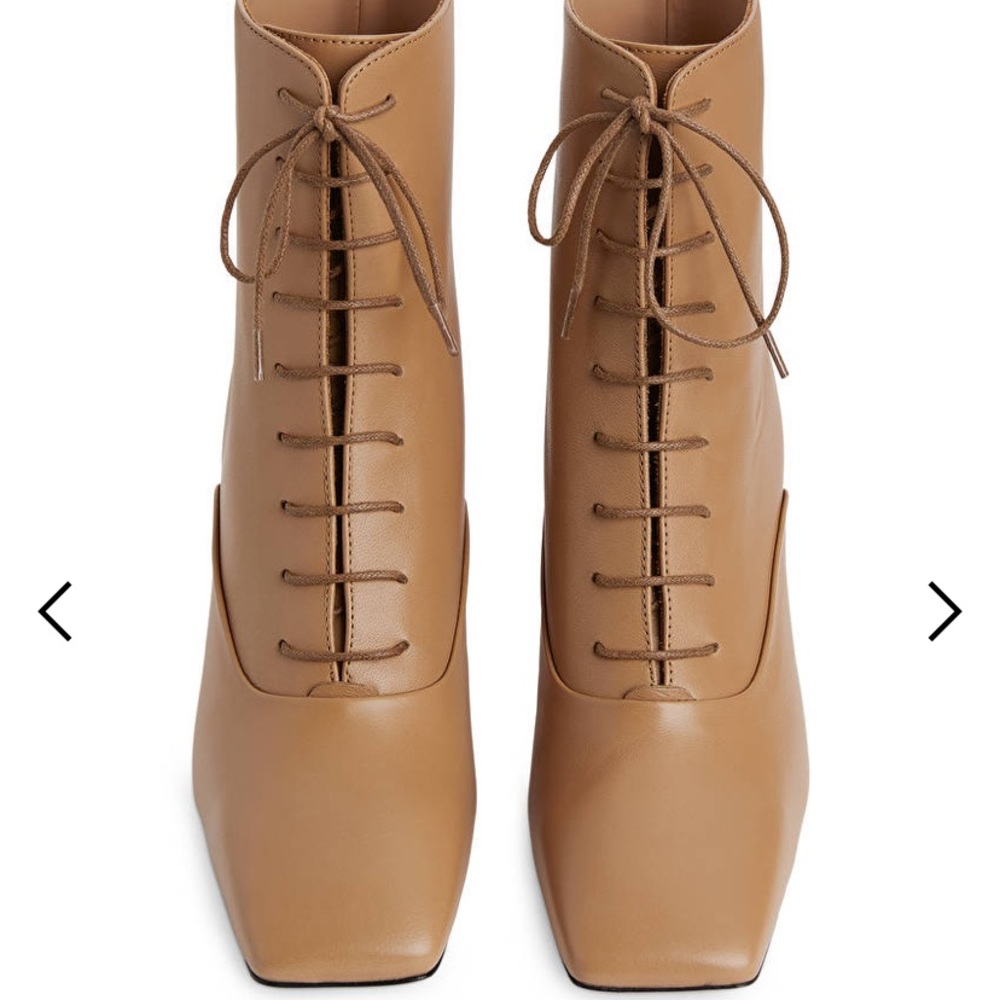 ISO Arket Light Brown Lace Up Boots in Size 37 38